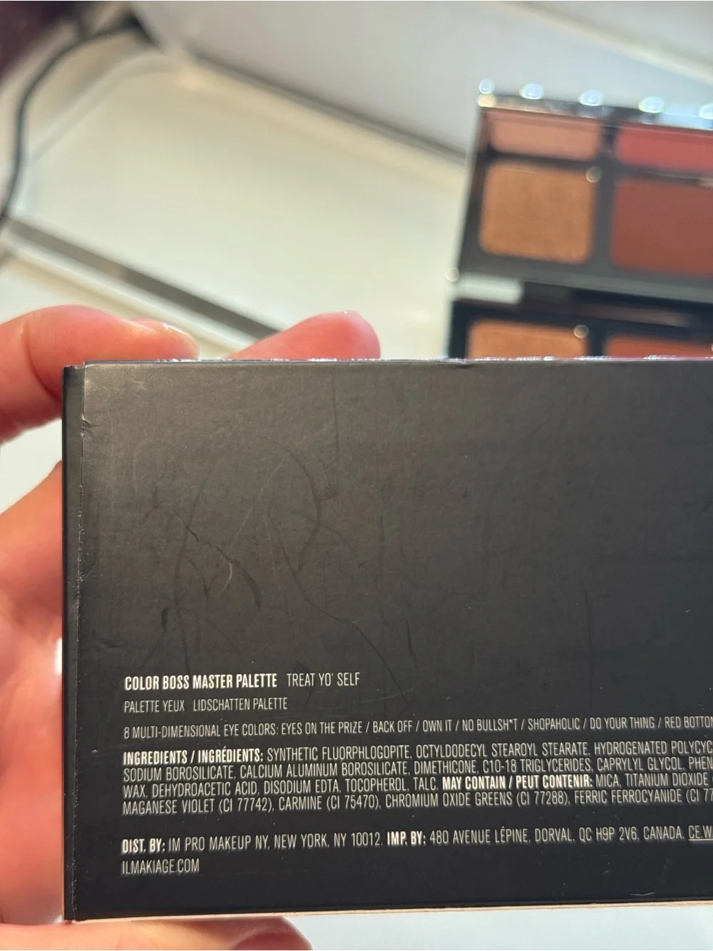 IL MAKIAGE Rose and Bronze Eyeshadow Palette - Warm Pink & Brown Shades